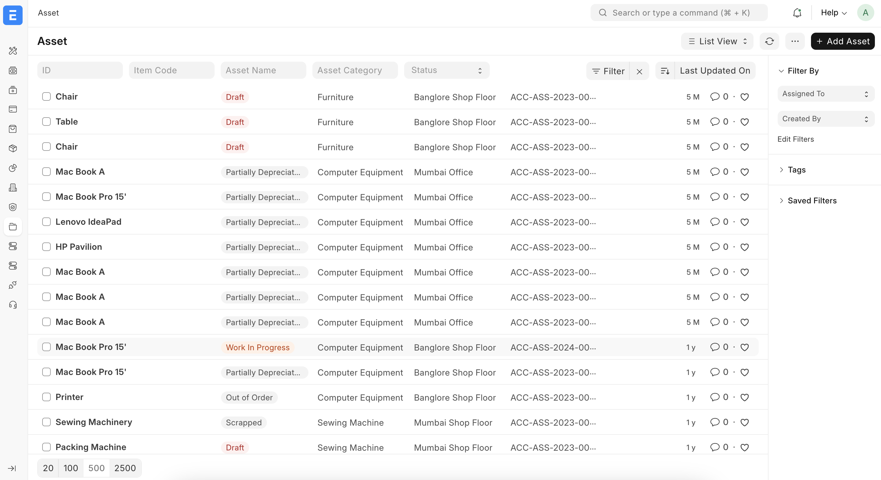 Životný cyklus majetku