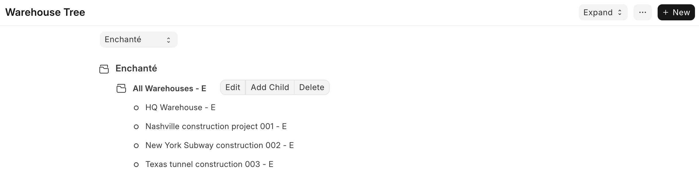 Zásoby a majetok podľa projektu