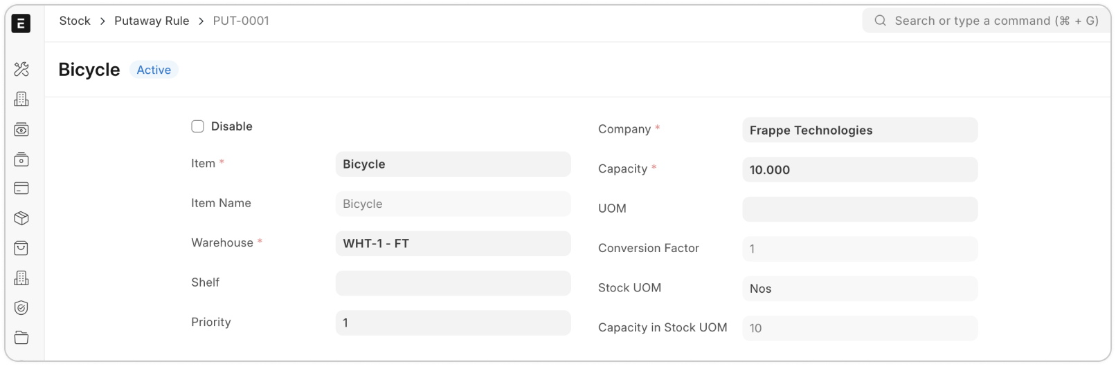 Umiestnenie (putaway) a zbierací list – 1