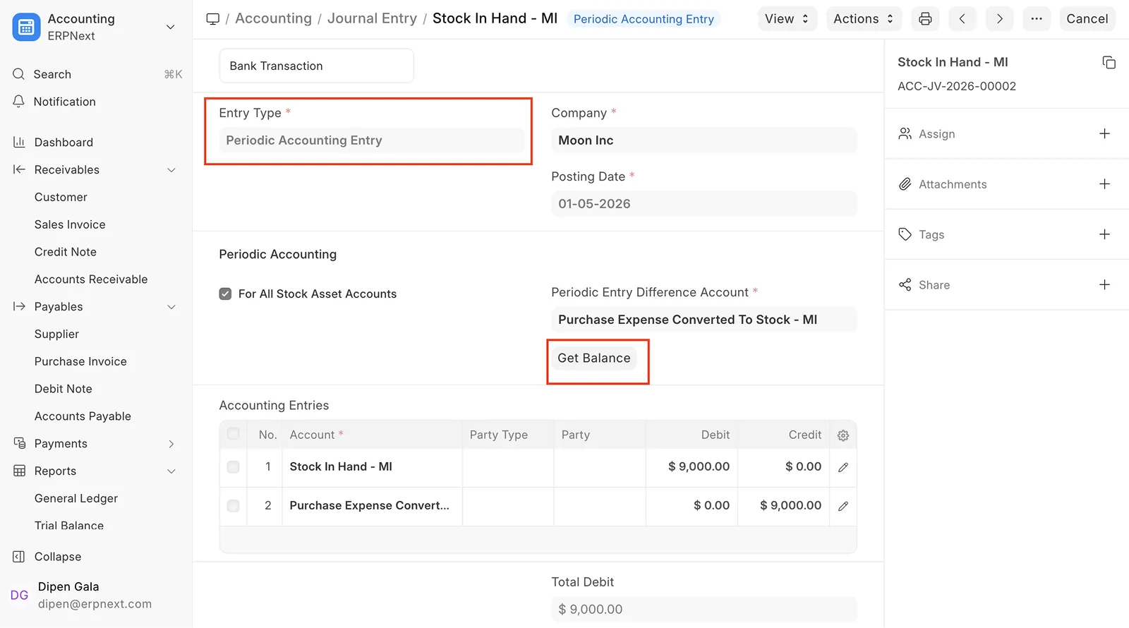 Uzávierkové zaúčtovanie skladu