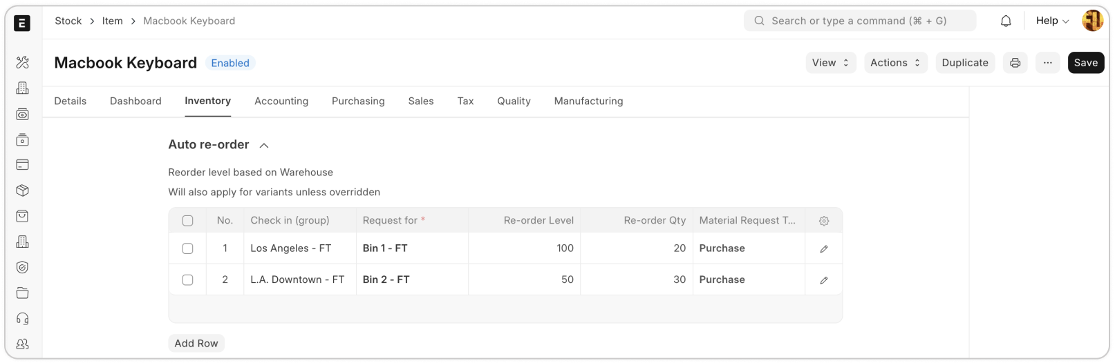 Úroveň zásob a dopĺňanie
